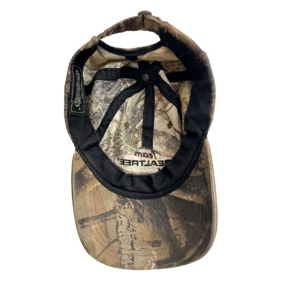 Signatures Men's Team Realtree Brown Realtree Camoflauge Strapback Baseball Cap - Picture 5 of 6